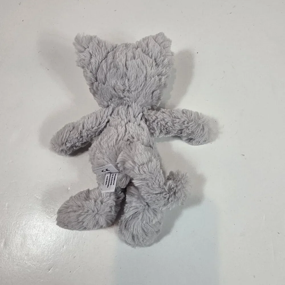 Jellycat squiggles cat kitty Gray Stuffed Animal plush - Picture 2 of 6